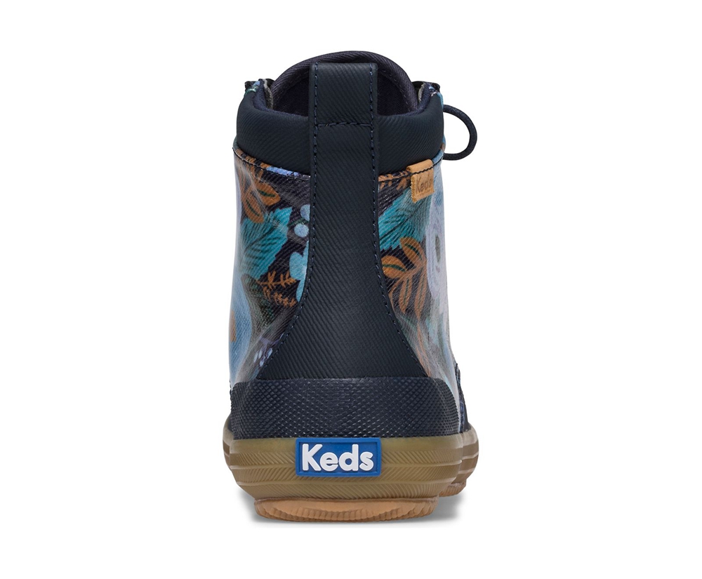 Keds Stiefel Damen Navy - Rifle Paper Co. Scout Water-Resistant Garden Party - EHK-825037